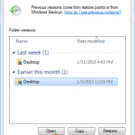 Restore Deleted files or folders by using Shadow Copies (Windows 8, 7 and Vista)