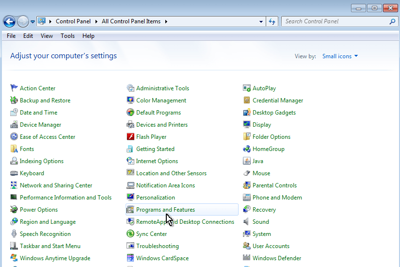 open-Programs-and-Features