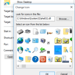 How to add a "Show Desktop" icon in Windows 10, 8 or 7 Taskbar
