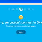 Sorry, Couldn't connect to Skype (Solved)