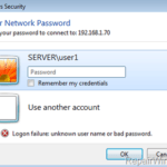 Cannot Access Shared Folders between Windows 7 & Windows 2000, Logon failure (Solved)