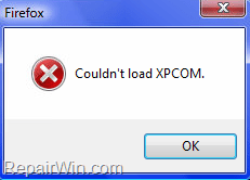 Firefox XPCOM Couldn't load XPCOM