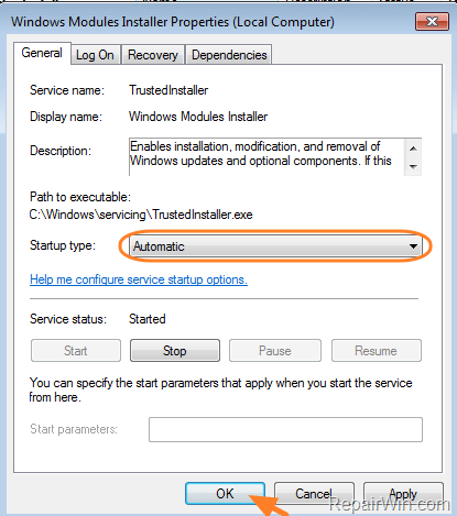 windows modules installer - trustedinstaller - service