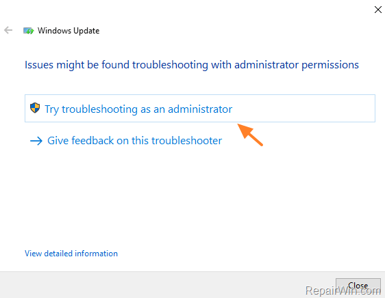 Windows Update Troubleshoot