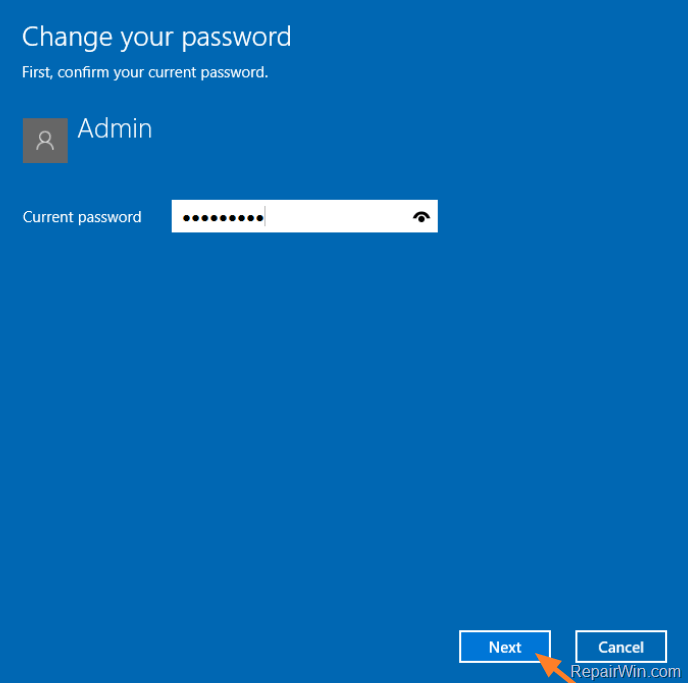 eliminate windows 10 password