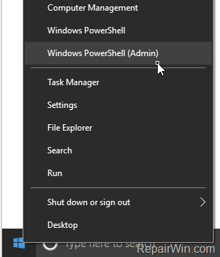 Command Prompt missing from Start menu Windows 10 creators update