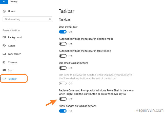 replace command prompt with powershell