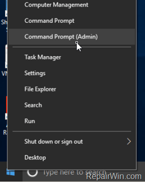 Command Prompt missing from Start menu