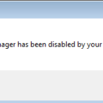 Task Manager has been disabled by your administrator. (Solved)