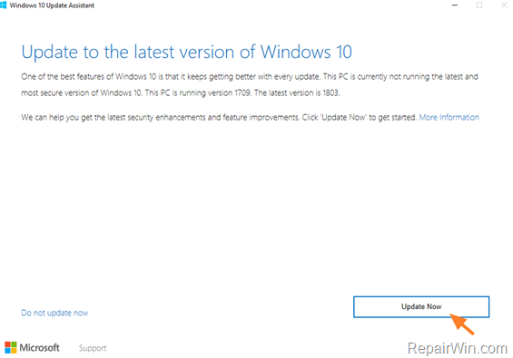 fix windows 10 update fails DELL