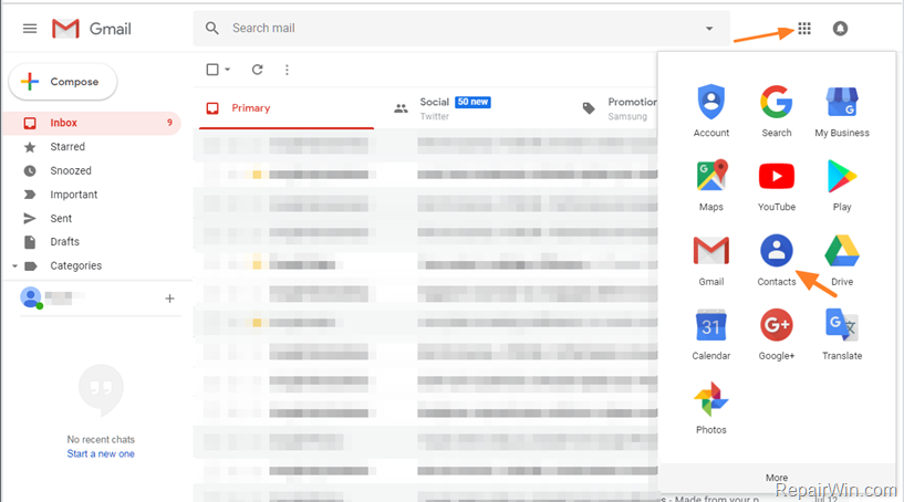 How to Find Contacts in New GMAIL.