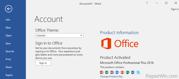 How to Remove Office Product key Office 2013/2016/2019