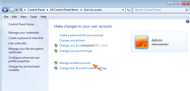 how to add another user on windows 7 professional
