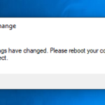 FIX: Hardware Settings Have Changed. Please Reboot in Windows 10 Startup. (Solved)