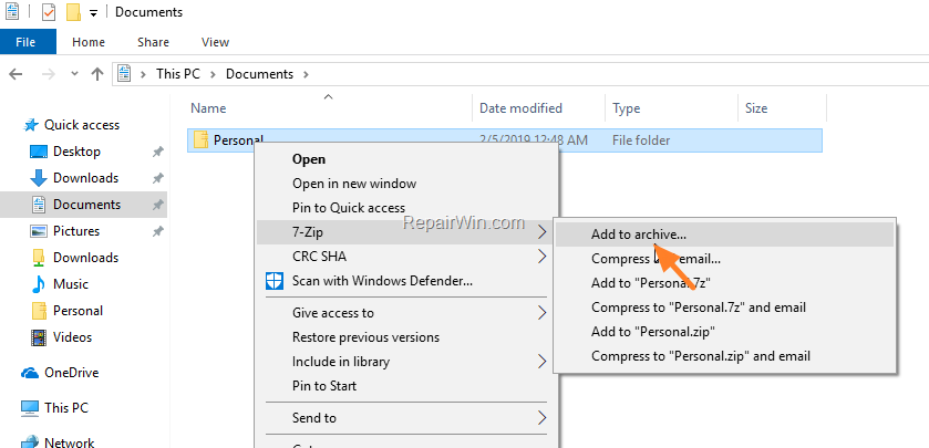 How to Password Protect a Folder in Windows 10 (Lock with Password). • Repair