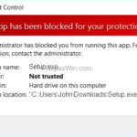 FIX: App Has Been Blocked for your Protection in Windows 10. (Solved)
