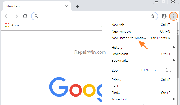 How To Always Open Chrome In Incognito Mode Repair Windows
