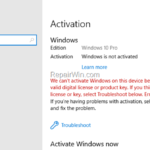 FIX: Windows 10 Activation error 0xC004F012.