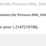 FIX: PHOTOS 2147219196 File system error in Windows 10 (Solved)