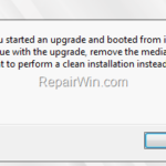 FIX: It looks like you started an upgrade and booted from installation media (Solved)