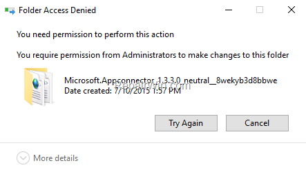 access denied command prompt windows 10