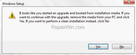 FIX: It looks like you started an upgrade and booted from installation media 