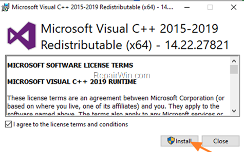 Download Microsoft Visual C Redistributable Packages All Versions Repair Windows