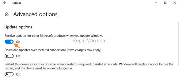 automatically install office updates windows 10