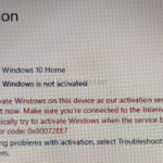 FIX: Activation Error 0x80072EE7 in Windows 10. (Solved)