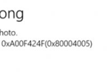 FIX: Camera App 0xA00F424F (0x8004005) error in Windows 10. (Solved)
