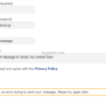 Contact Form 7 Not Working: There was an error to send your message. Please try again later. (Solved)