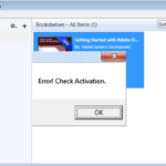 FIX: Error! Check Activation in Adobe Digital Editions (Solved)