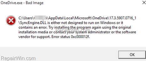 FIX: Windows 10 Bad Image Error