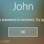 FIX: The Password is incorrect after Update in Windows 10 (Solved)