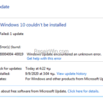 FIX: Error 8004004-40019 in Windows Update (Solved)