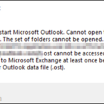 FIX Outlook Error: You must connect to Microsoft Exchange at least once before you can use your Outlook data file .ost (Solved)