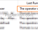 FIX: The operator or administrator has refused the request 0x800710E0 in Task Scheduler (Solved).