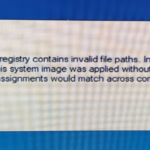 FIX: System registry contains invalid paths in Windows 10 Upgrade.