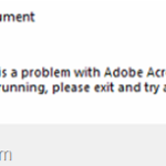 FIX: Acrobat Reader 10:10 or 1014:1014 errors (Solved)