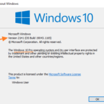 How to Find out which Windows 10 Version is Installed on your Computer.