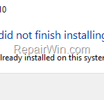 FIX: Internet Explorer did not finish installing. (Solved)
