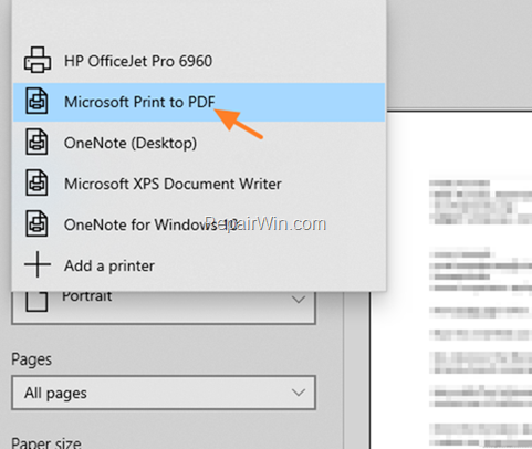 Save email as PDF