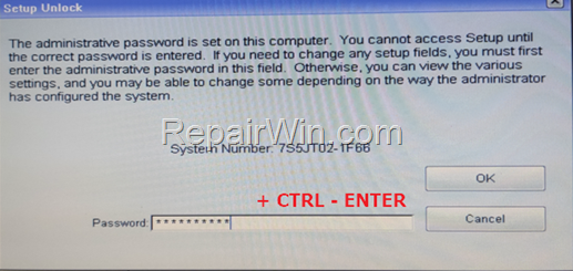 Dell laptop bios password reset