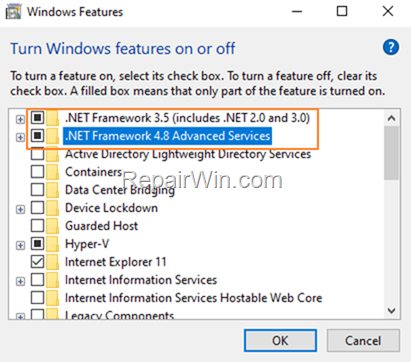  Install Net Framework Windows 10