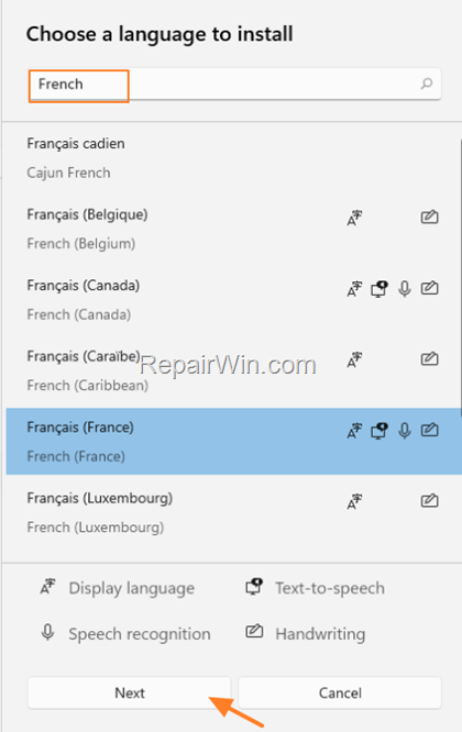 Install Language Windows 11