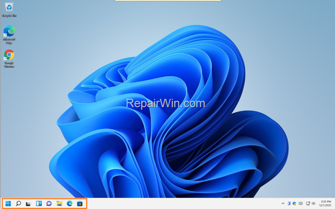 Allign Taskbar on Left Windows 11