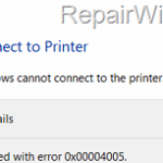 FIX: Cannot Connect to Printer 0x00004005 in Windows 10. (Solved)