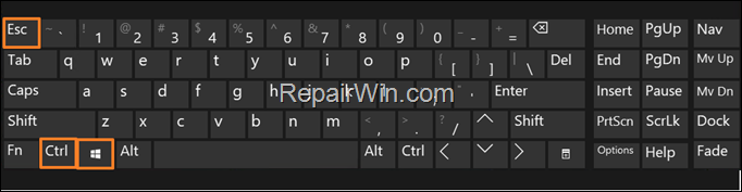 remote desktop strat menu keys