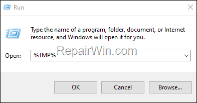remove temp files from profile folder