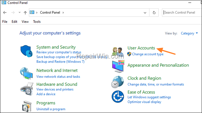 Remove user from control panel Windows 10/11
